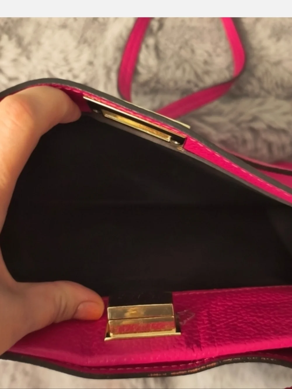 Toro Firenze Italian Double Compartment Leather Pink Bag